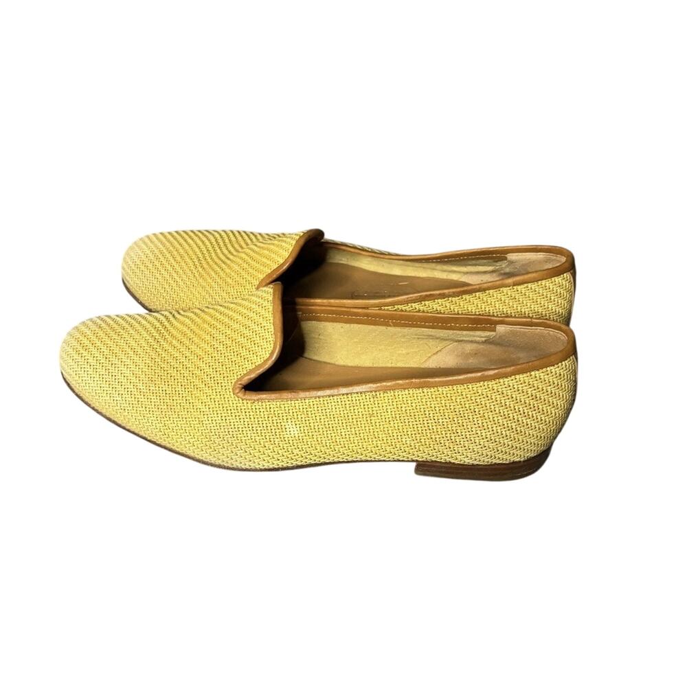 Stubbs & Wootton Woven Straw Raffia Loafers Smoking Shoes Womens 9.5 Spain